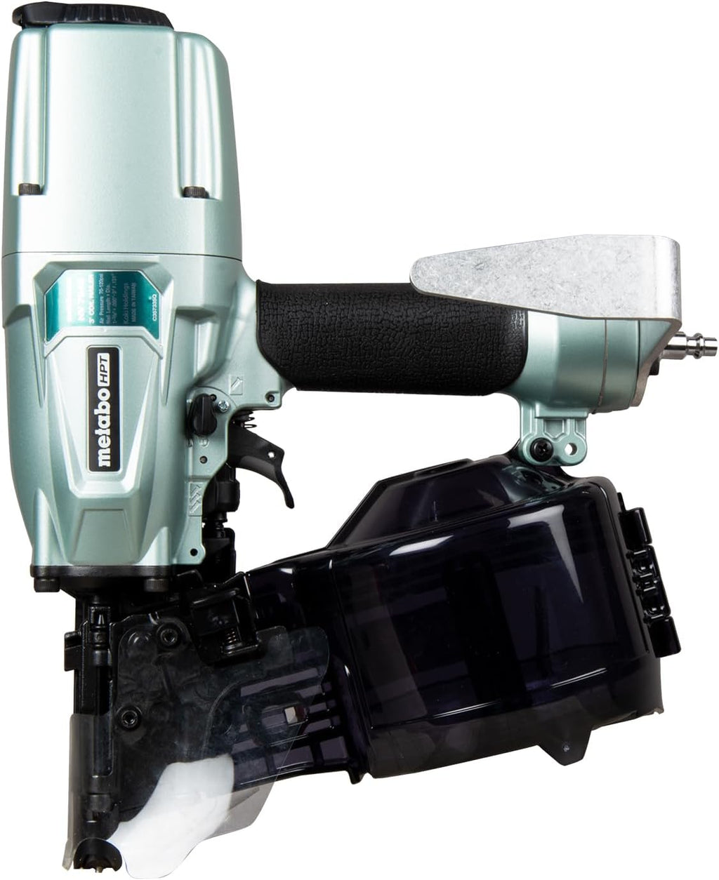 Metabo HPT Siding/Light Framing Coil Nailer, Pro-Preferred Pneumatic Power Nailers for Versatile Siding and Framing Tasks, Tool For 16° Wire 1-3/4'-3' and 15° Plastic to 1-3/4' - 2/14' Nails, NV75A5