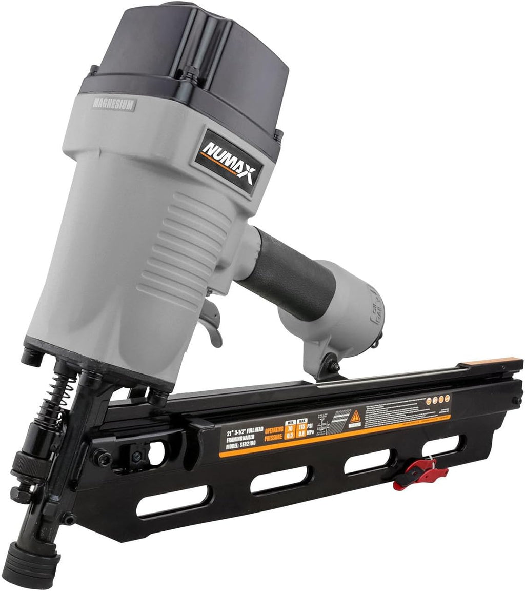 NuMax SFR2190 Pneumatic 21 Degree 3-1/2' Framing Nailer