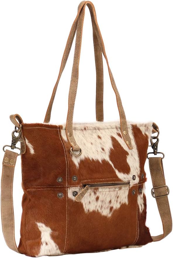 Myra Bag Cowprint Purse - Cowprint Bags for Women, Over The Shoulder Purse