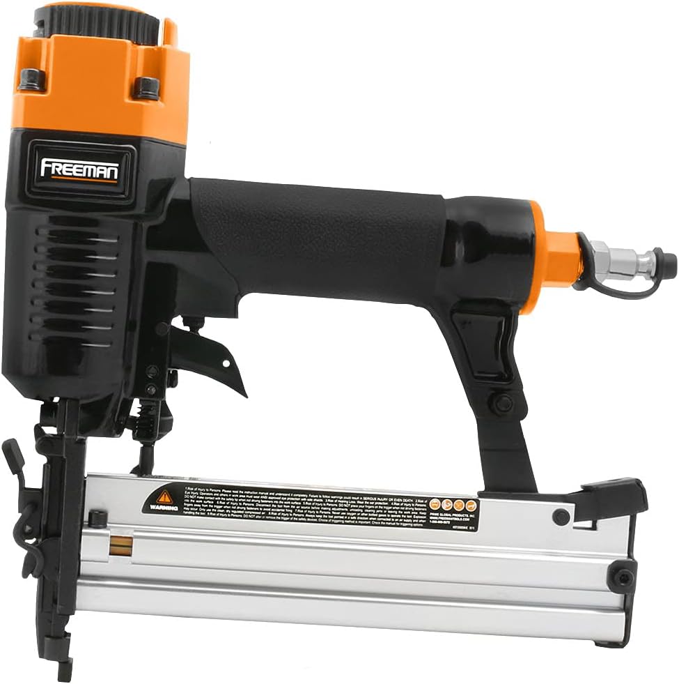 Freeman P4FNCB Pneumatic Finishing Nailer and Stapler Kit with Bag and Fasteners (4-Piece)