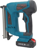 Asixxsix Electric Brad Nailer, Electric Nail Gun/Staple Gun, 100 Nail Capacity, Nail Gun for Trim, Picture Frames, Crafts, Fencing, Carpentry and Woodworking Projects (US Plug 100‑220V)