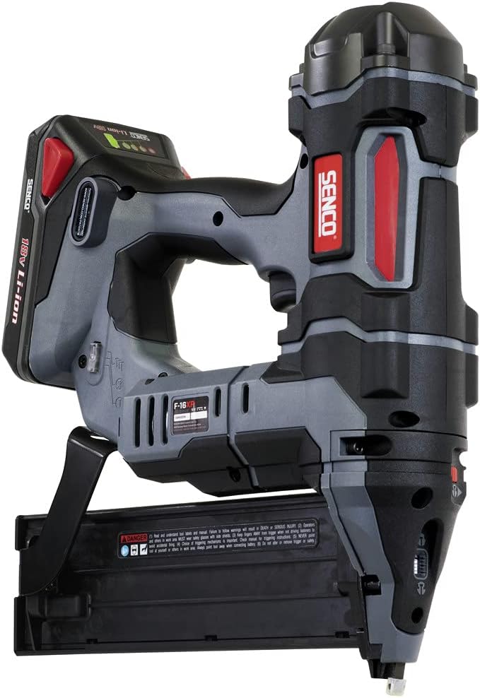 SENCO 10N0001N Fusion F-16XP 18V Lithium-Ion 2-1/2 in. Cordless 16 ga. Straight Finish Nailer (1.5 Ah)