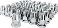 United Pacific 10265Cb - Wheel Lug Nut Cover Set - 33Mm X 2 3/4' Chrome Plastic Original Nut Cover - Push-On (60 Pack)