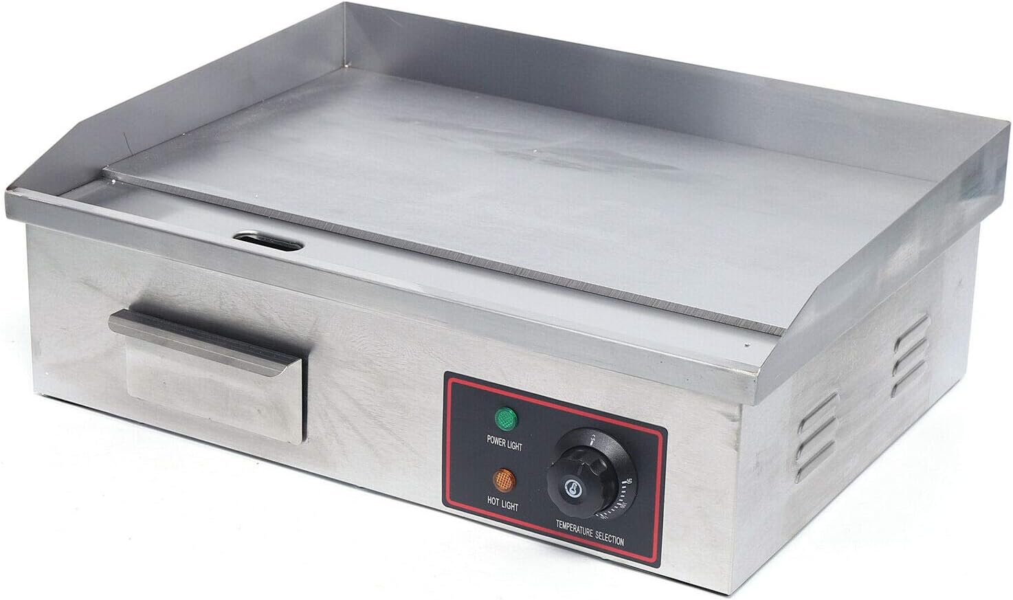 TFCFL Electric Countertop Flat Top Griddle,3KW Commercial Grill Griddle Stove with Adjustable Temperature Control£¬Stainless Steel Teppanyaki Gril for Kitchen