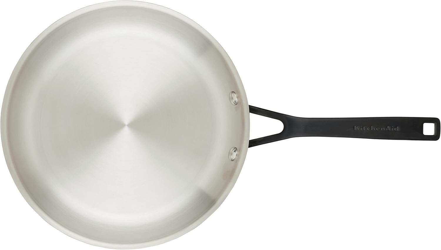 KitchenAid 30051 5-Ply Clad Polished Stainless Steel Frying Pan Set/Skillets, 8.25 Inch and 10 Inch - Polished Stainless Steel