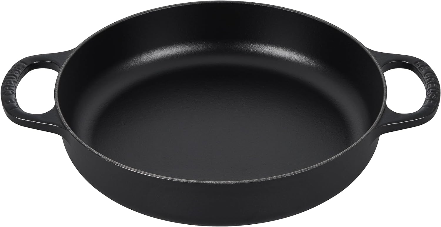 Le Creuset Signature Cast Iron Everyday Pan, 11', Licorice