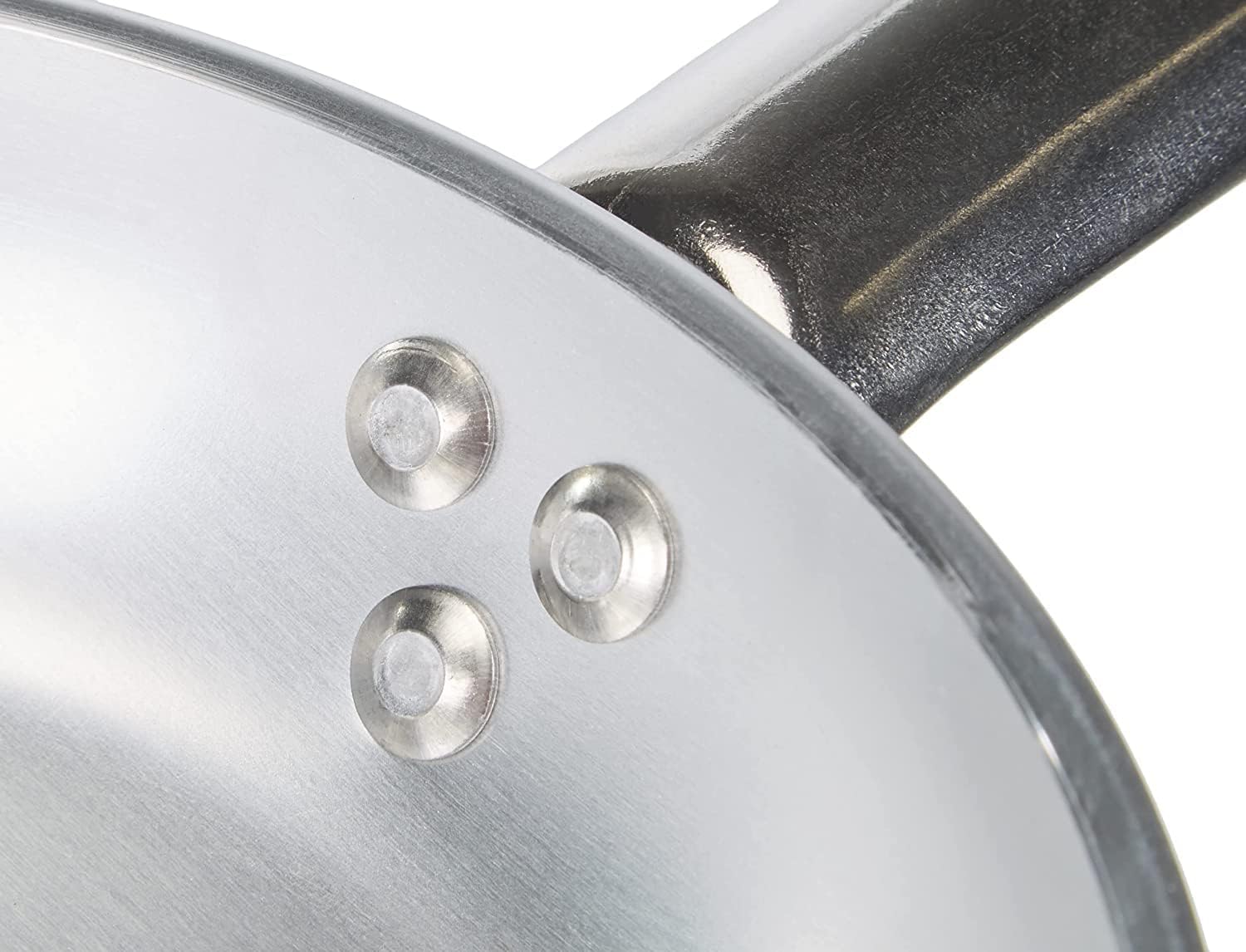 Pentole Agnelli Aluminium Professional Radiant Frying Pan 5 Mm. Thick with Tubular Steel Handle, Diameter 40 cm, Silver