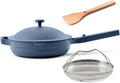 Our Place Always Pan 2.0-10.5' (2.6 Qt) Nonstick, Toxin-Free Ceramic Cookware | Patented 10-in-1 Aluminum Frying & Sauté Pan | Safe for Oven, Induction & All Cooktops up to 450°F | Blue Salt