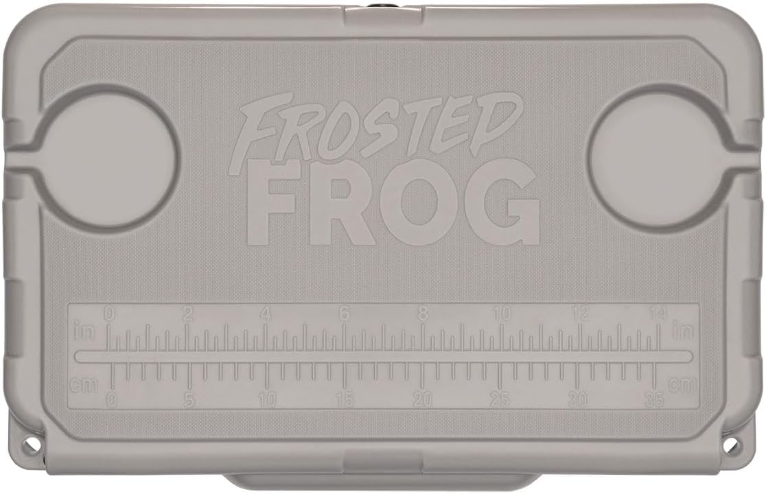 USA Made Frosted Frog 20 Quart Ice Chest Heavy Duty High Performance Roto-Molded Commercial Grade Insulated Cooler