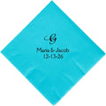 Personalized Cocktail, Beverage or Dessert Script Monogram Napkins (750)