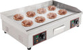 Commercial Electric Griddle, 30' 3000W Electric Countertop Flat Top Griddle Grill, Non-Stick Stainless Steel Teppanyaki Grill, Adjustable Temperature Control 122-572℉ (No Plug)