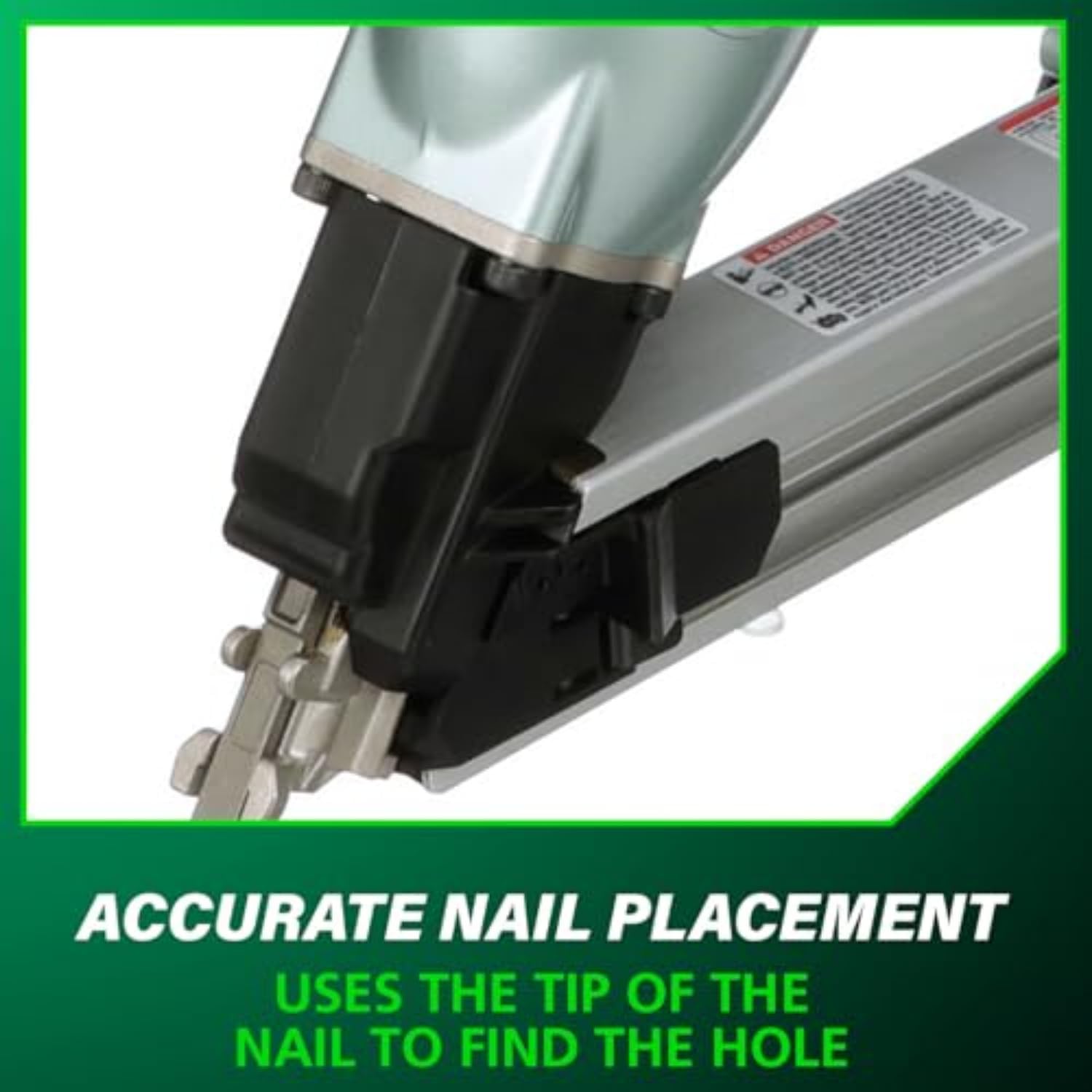 Metabo HPT Strap-Tite Strip Nailer, Pro-Preferred Pneumatic Power Nailers for Metal Connectors, Lightweight 6.4 lbs Fastening Tool, 36° Precision Fastening System, 1-1/2″ to 2-1/2″ Fasteners, NR65AK2