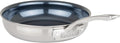 Viking 4-Ply Frying Pan, 8 Inch Laser Clad Titanium Performance Ti Kitchen Cookware, Blue/SIlver