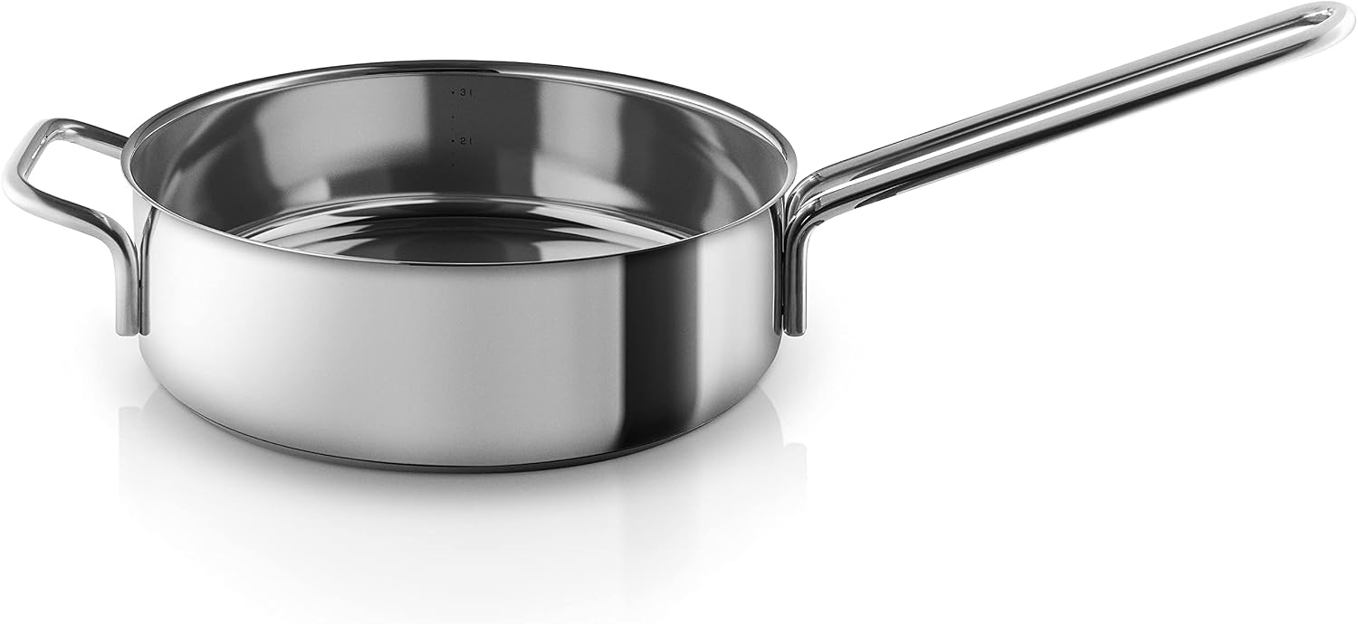Eva Trio Sauté pan Diameter 24 cm, Steel line, Recycled Steel, Stainless Steel