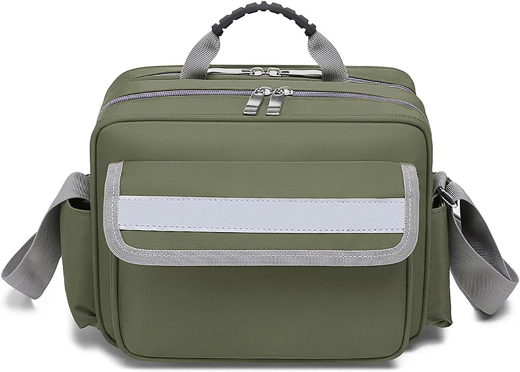 First Aid Kit Bag Empty, Travel Medical Portable Pouch Medicine Organizer Storage, Emergency for Home Outdoor Camping Hiking Office Car(Green)