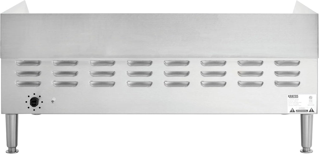 Kratos 30' Commercial Electric Countertop Griddle, Flat Top Stainless Steel Grill for Restaurants, 208/240V, 3375-4500 Watts (29M-007)
