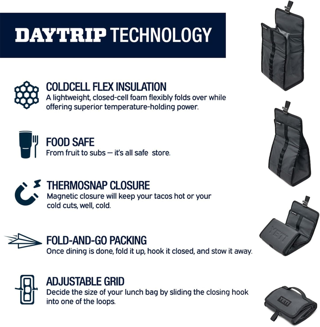 YETI Daytrip Packable Lunch Bag, Big Wave Blue