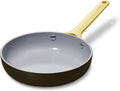 Caraway Nonstick Ceramic Mini Fry Pan (1.05 qt, 8') - Non Toxic, PTFE & PFOA Free - Oven Safe & Compatible with All Stovetops (Gas, Electric & Induction) - Black
