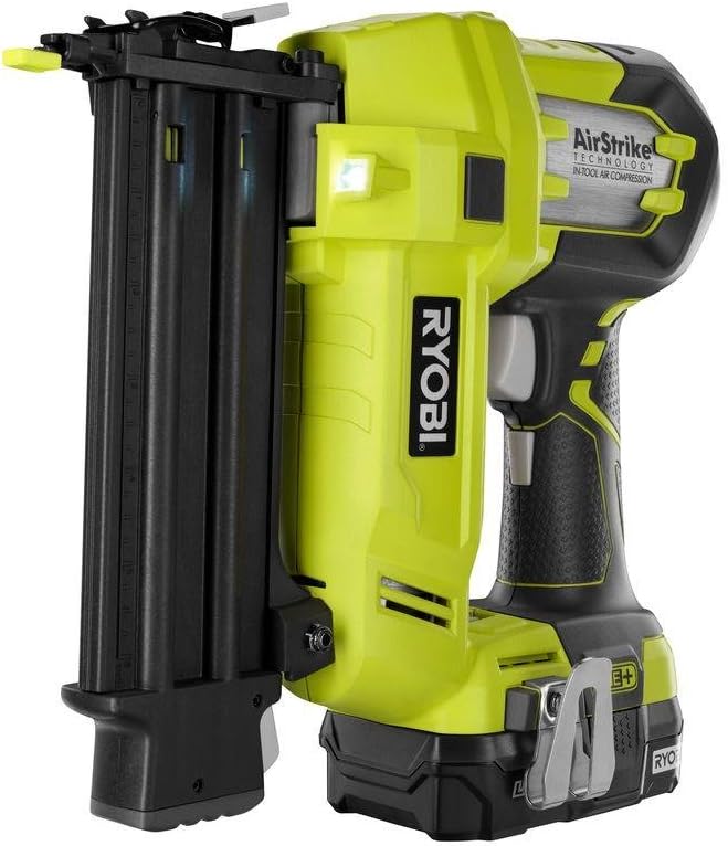 Ryobi P1851 18v One+ Airstrike 18-gauge Cordless Brad Nailer Kit (Includes P320 Brad Nailer, P102 Battery, and P119 Charger)