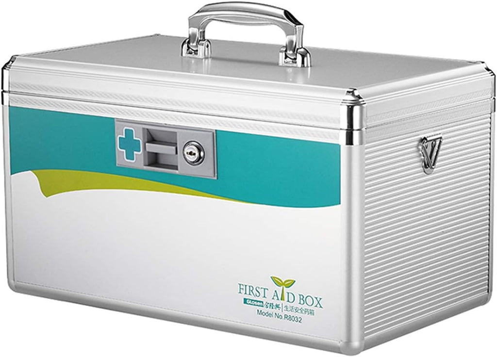 Medicine Storage Box Organizer Jewelry Travel Pill Case Family First Aid Portable Chest Cabinets Lock Multi-use Lockable Housewares for Food