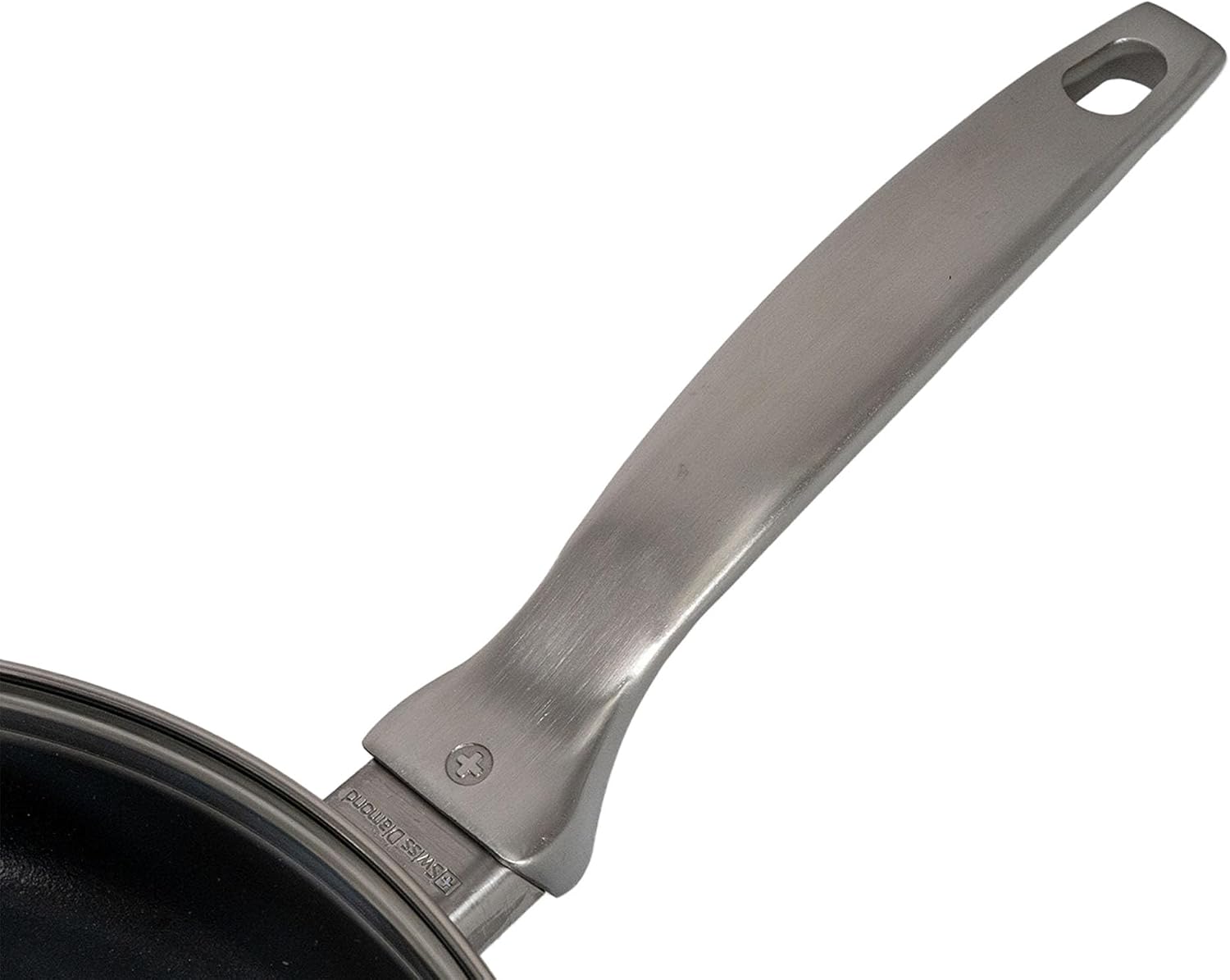 Swiss Diamond Nonstick Frying Pan Hybrid Ceramic and Diamond-Infused Fry Pan With Glass Lid, Dou Ceramic, Dishwasher and Oven Safe Fry Pans (10.25 IN)