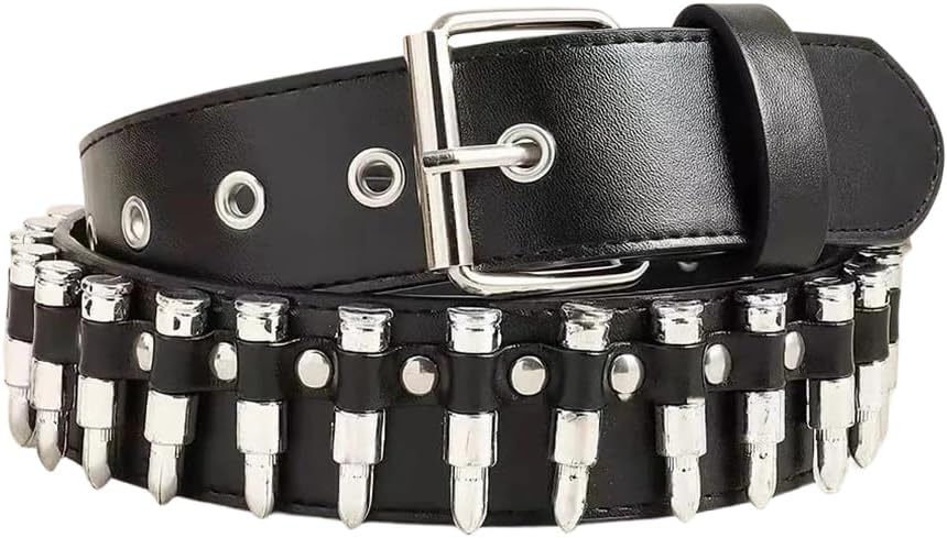 Women Punk Rivet Belt Cosplay Style For Halloween Costume Dress Wear