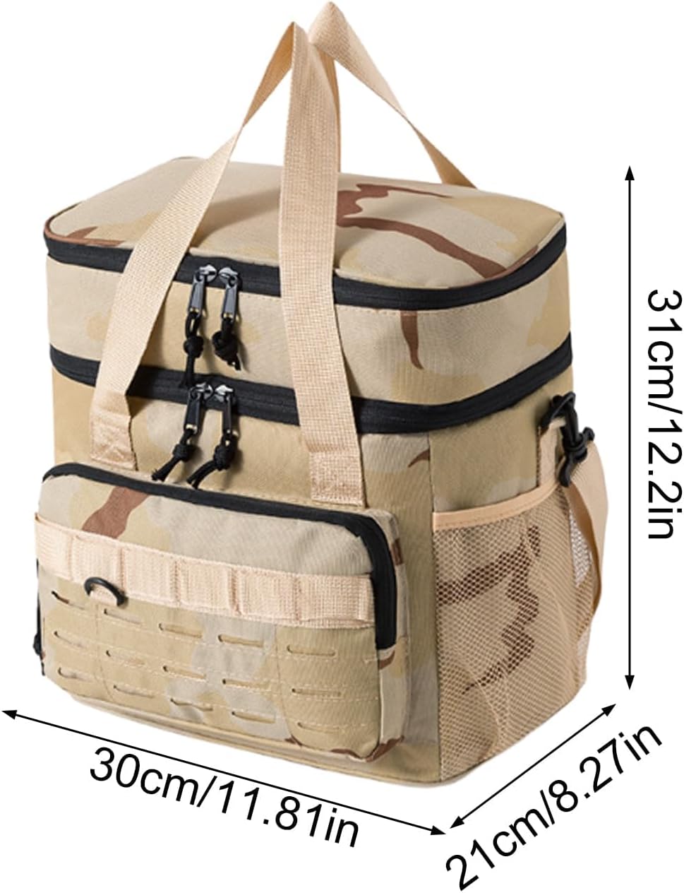 Cooler Bag - 19 Liter Takeaway Lunch Ice Box Insulated Waterproof Bags | for Outdoor Fishing Car Truck Camping Pool Work Road Trip G
