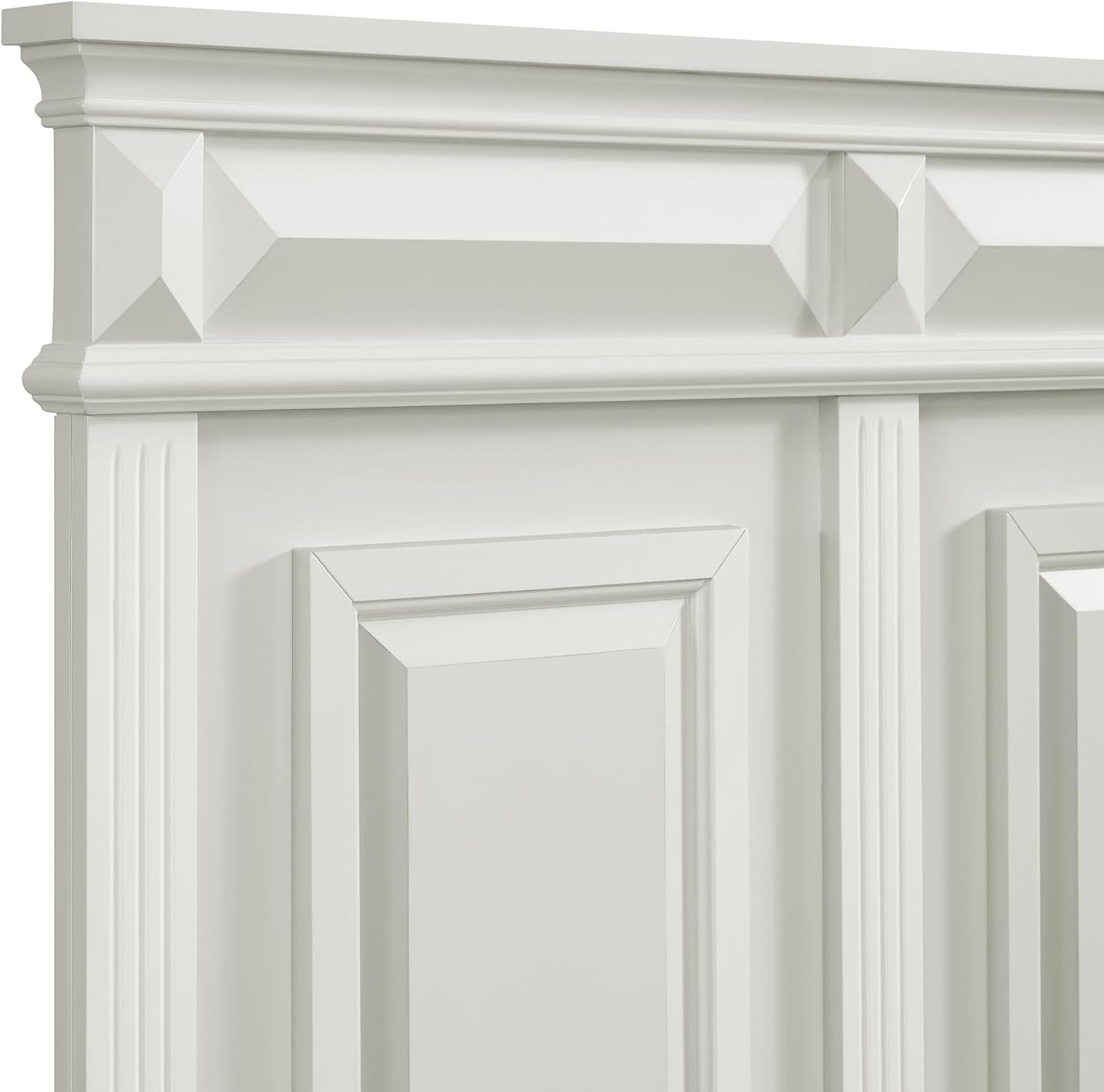 Picket House Furnishings Sumner King Panel 5PC Bedroom Set in Antique White
