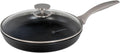 Swiss Diamond Nonstick Frying Pan Hybrid Ceramic and Diamond-Infused Fry Pan With Glass Lid, Dou Ceramic, Dishwasher and Oven Safe Fry Pans (10.25 IN)