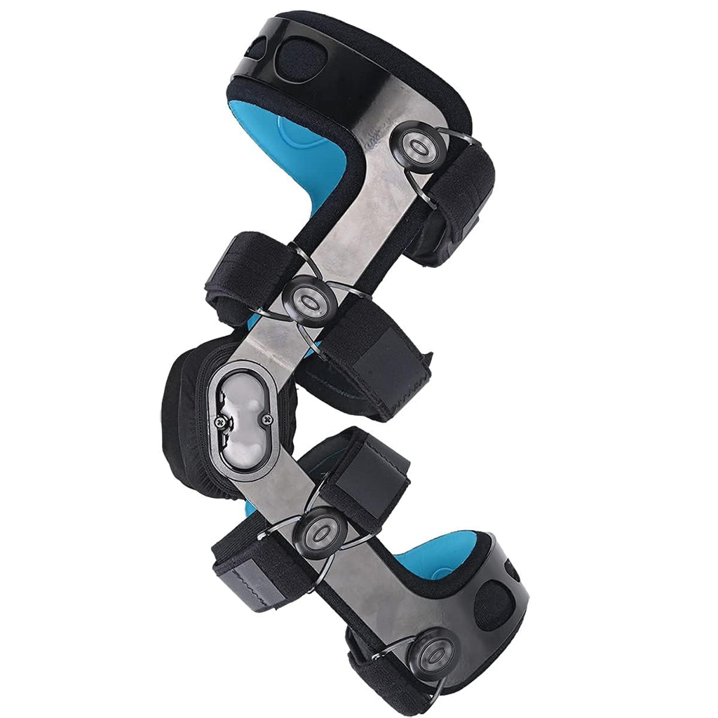 Orthomen Functional ACL Knee Brace for MCL PCL Meniscus Ligament Sports Injuries, Relief from Knee Joint Pain with Side Stabilizer for Men & Women (XXL/Right)