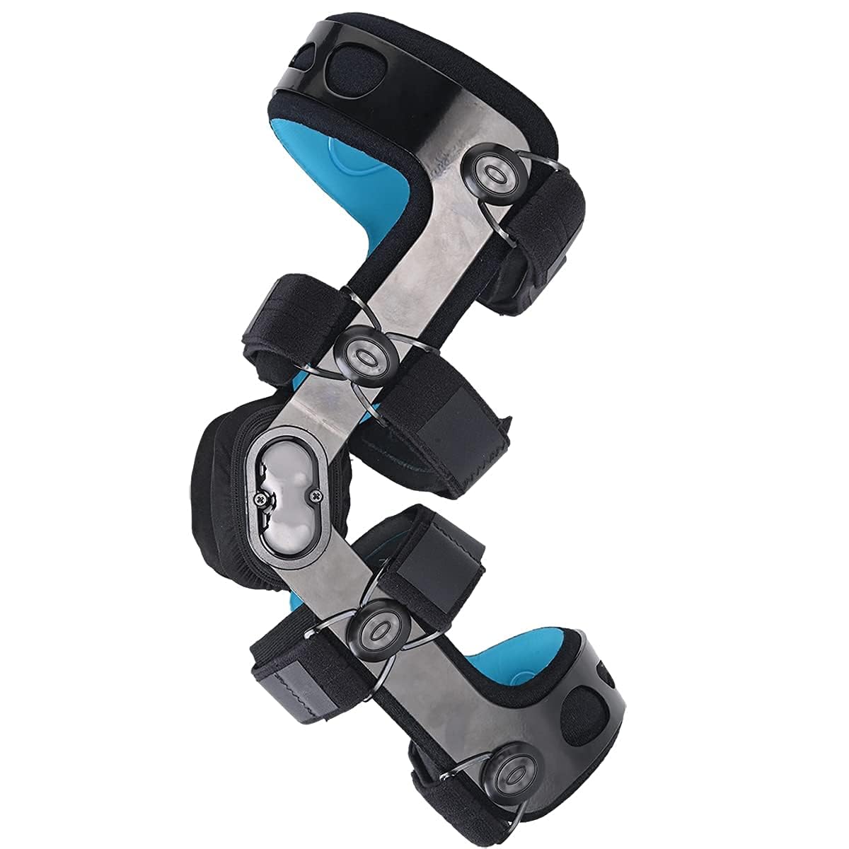 Orthomen Functional ACL Knee Brace for MCL PCL Meniscus Ligament Sports Injuries, Relief from Knee Joint Pain with Side Stabilizer for Men & Women (XXL/Right)