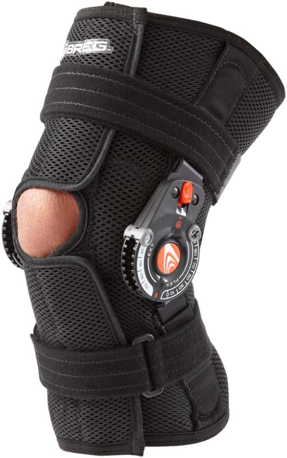 Breg Recover Knee Brace, Short, Airmesh, Open Back, Wraparound (X-Small)