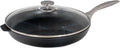 Swiss Diamond Nonstick Frying Pan Hybrid Ceramic and Diamond-Infused Fry Pan With Glass Lid, Dishwasher and Oven Safe Fry Pans (12.5 IN)