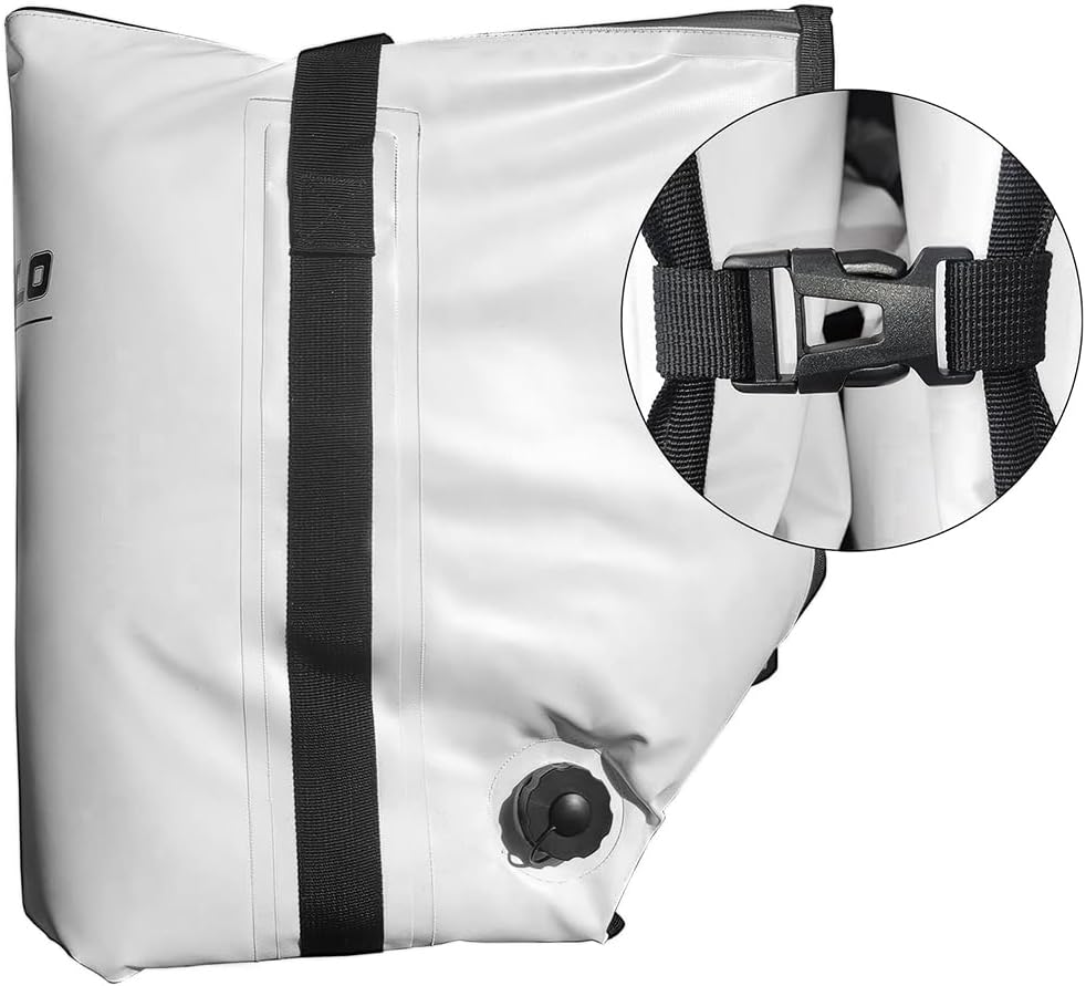 Buffalo Gear Insulated Fish Cooler - 27.5QT 58QT Waterproof Flat Bottom Bag, Leakproof and Fishing Kill Bag