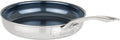 Viking 4-Ply Frying Pan, 10 Inch Laser Clad Titanium Performance Ti Kitchen Cookware, Blue/SIlver