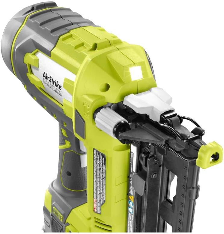 Ryobi P325 One+ 18V Lithium Ion Battery Powered Cordless 16 Gauge Finish Nailer (Battery Not Included, Power Tool Only)