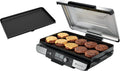 Ninja Sizzle Pro XL 20-Inch Indoor Griddle + Grill, Detachable Ventilated Lid, Grease Control, Ceramic Nonstick Plates, Even Edge-to-Edge Cooking, XL Capacity, Versatile, Silver GX101 (Renewed)