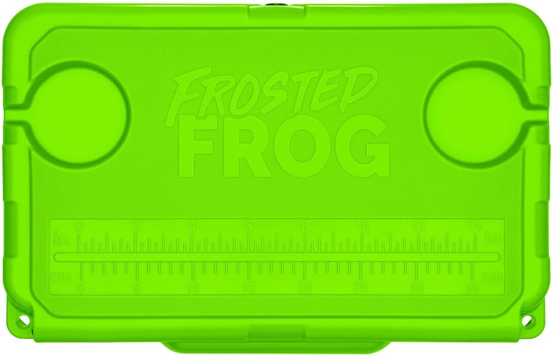 USA Made Frosted Frog 20 Quart Ice Chest Heavy Duty High Performance Roto-Molded Commercial Grade Insulated Cooler