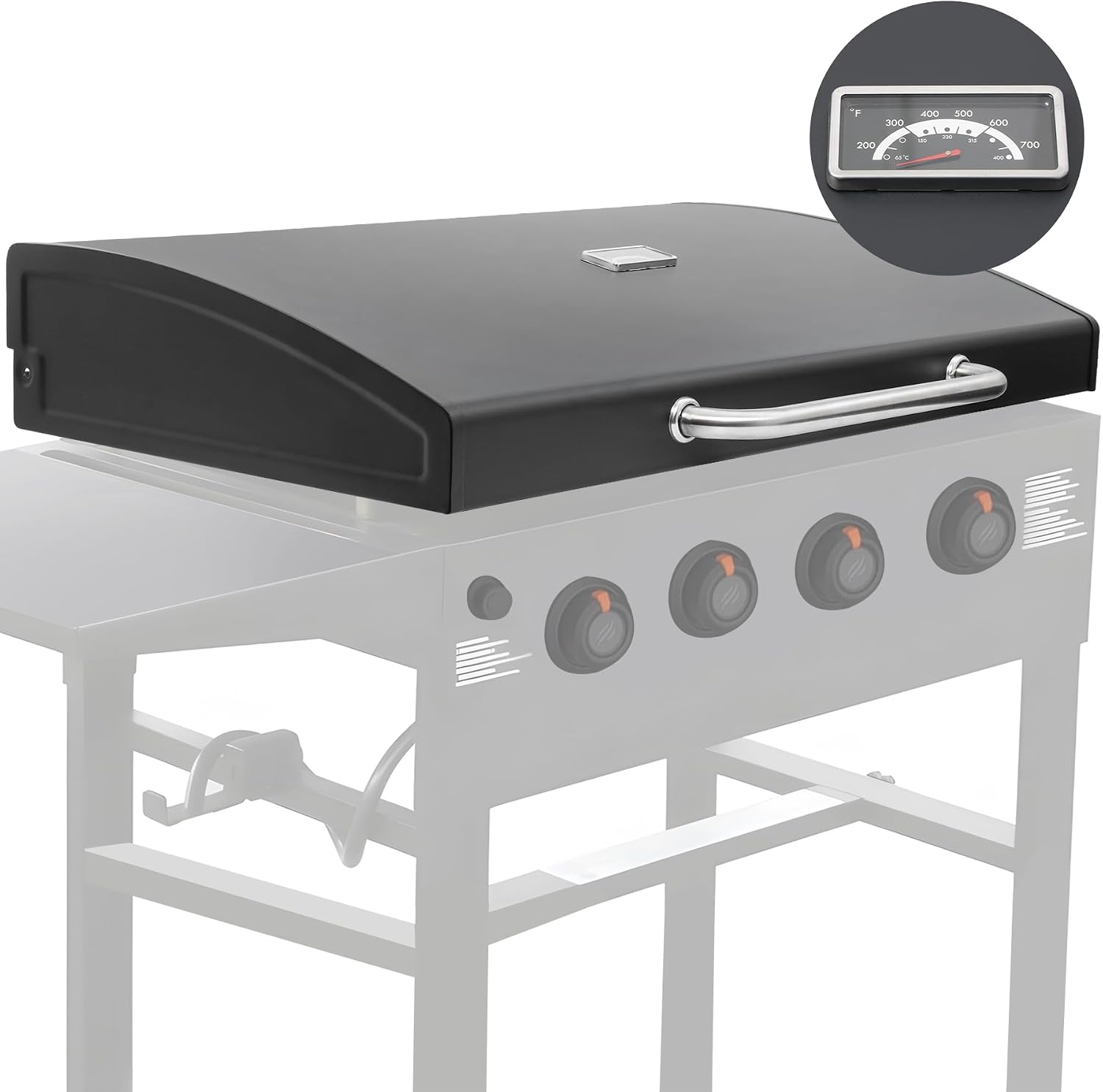 Upgrade Hinged Lid for Blackstone 1554 Omnivore 36' Griddle, Flat Top Griddle Hard Cover for Blackstone 36 in 5856 2177 2322 2310 2212 2210 Griddle Lid Hood, Powder Coated Flat Top Lid (2024 Model)