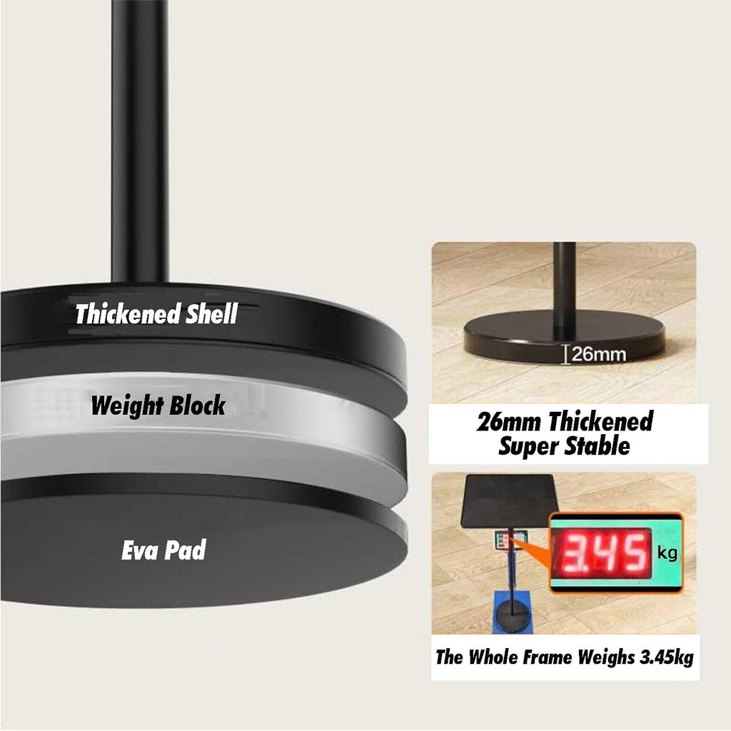 Multi-Purpose Book Holder,Music Sheet Stand,Floor with Removable Tray,Adjustable to 143cm, for Scores Tablet Laptop
