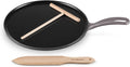 Le Creuset Enameled Cast Iron Traditional Round Crepe Pan, 10.25', Oyster