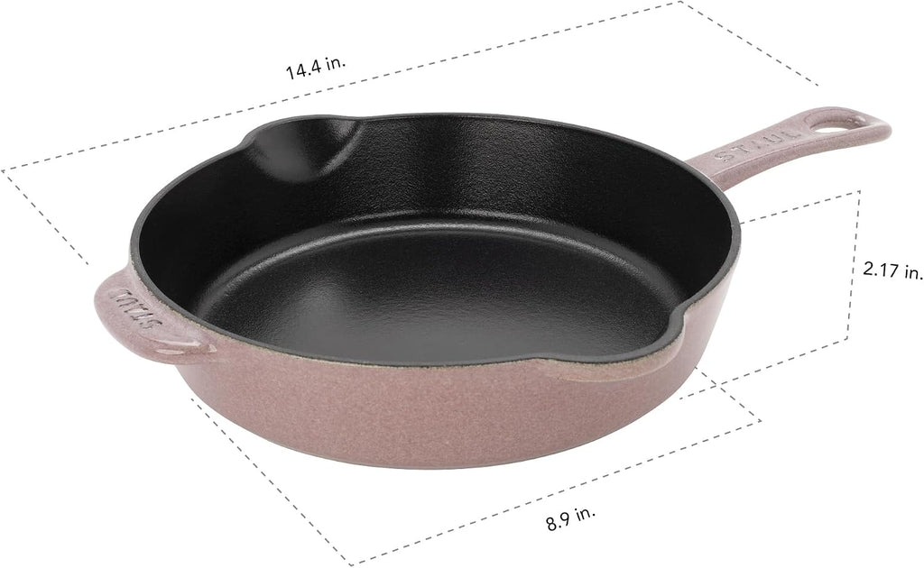 STAUB Cast Iron 8.5-inch Traditional Deep Skillet - Lilac