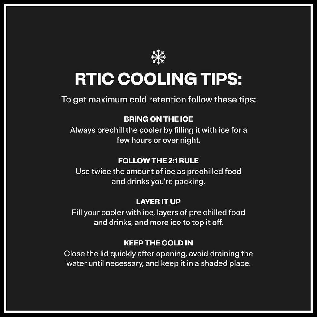 RTIC Ultra-Light Hard Cooler Insulated Portable Ice Chest Box for Drink, Beverage, Beach, Camping, Picnic, Fishing, Boat, Barbecue, 30% Lighter Than Rotomolded Coolers