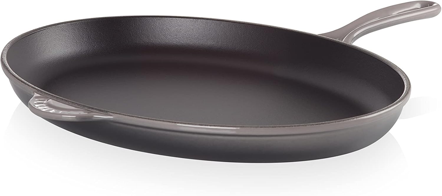 Le Creuset Enameled Cast-Iron 15.75 Inch Oval Skillet, Oyster