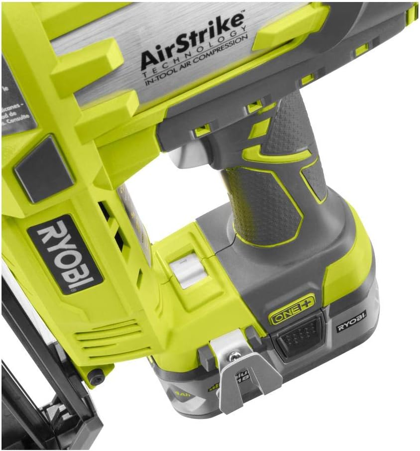 Ryobi P325 One+ 18V Lithium Ion Battery Powered Cordless 16 Gauge Finish Nailer (Battery Not Included, Power Tool Only)