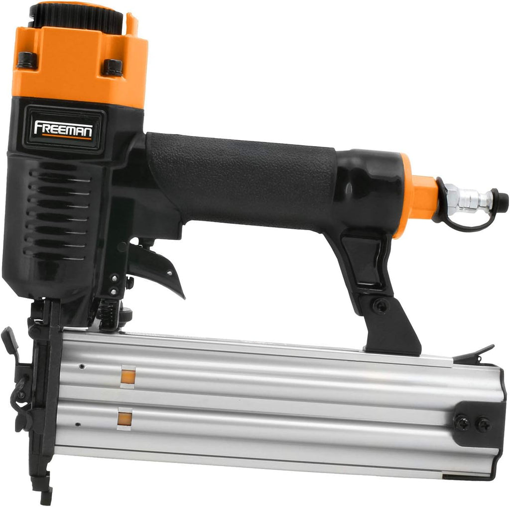 Freeman P4FNCB Pneumatic Finishing Nailer and Stapler Kit with Bag and Fasteners (4-Piece)