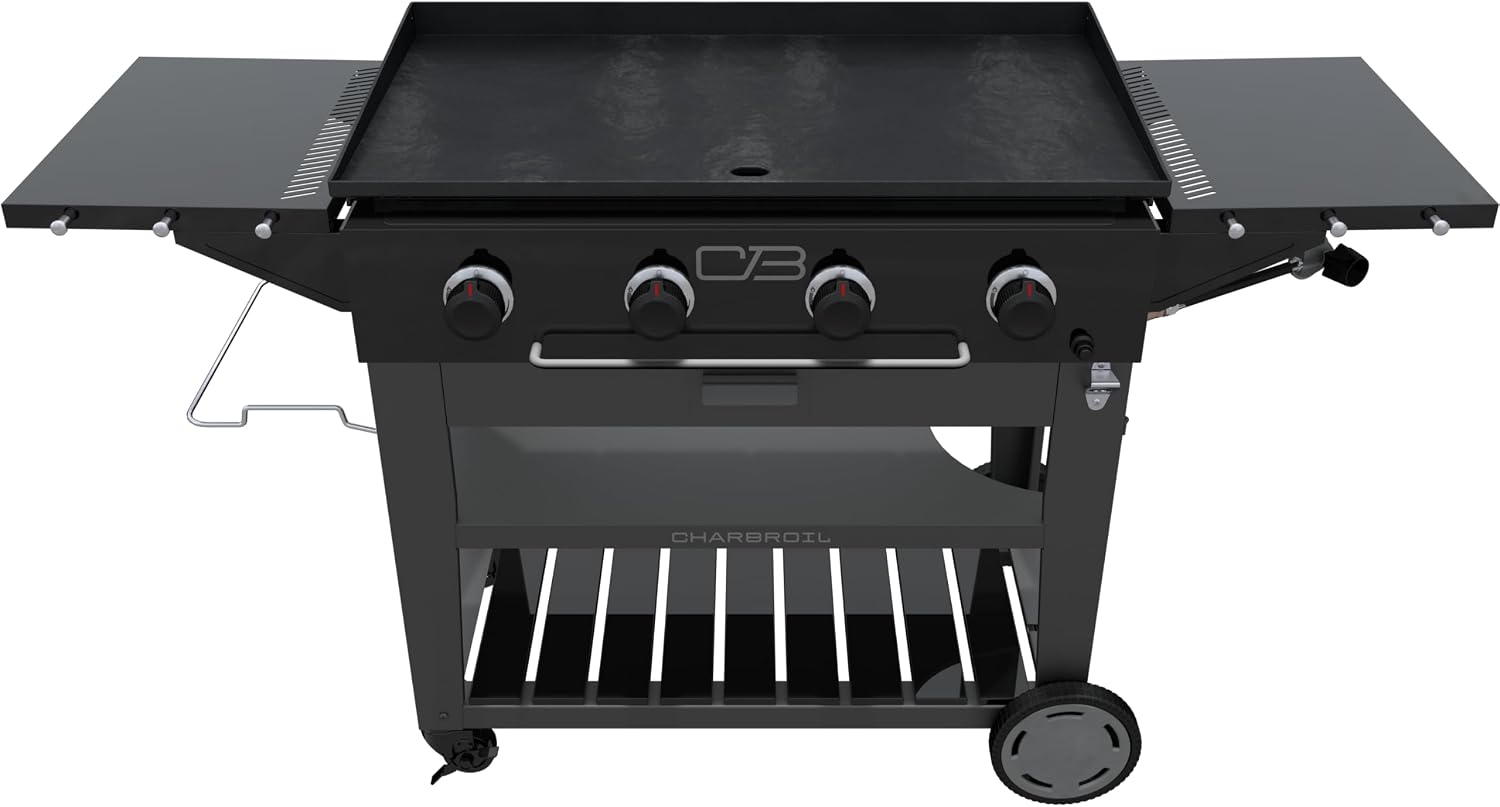 Charbroil 36' Performance Series Propane Gas Griddle with Cart 4 Burner Flat Top Grill, Black 463259124