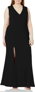 Iris Spaghetti Strap Plunging Long Dress