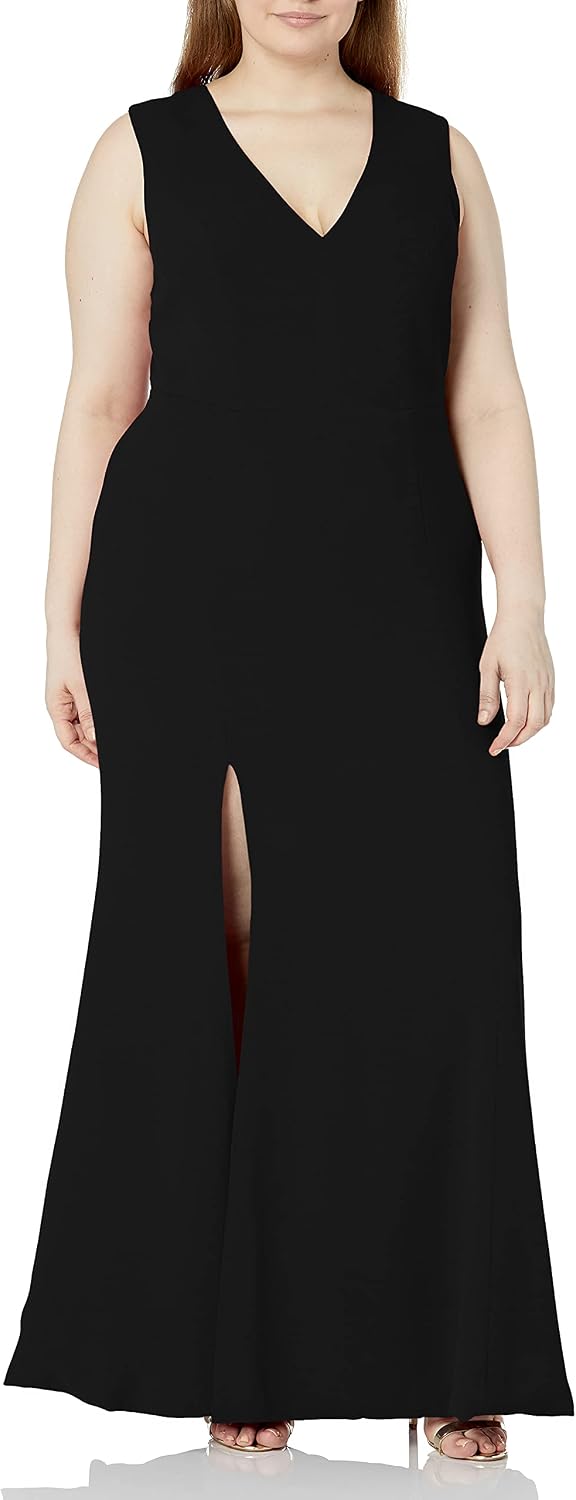 Iris Spaghetti Strap Plunging Long Dress