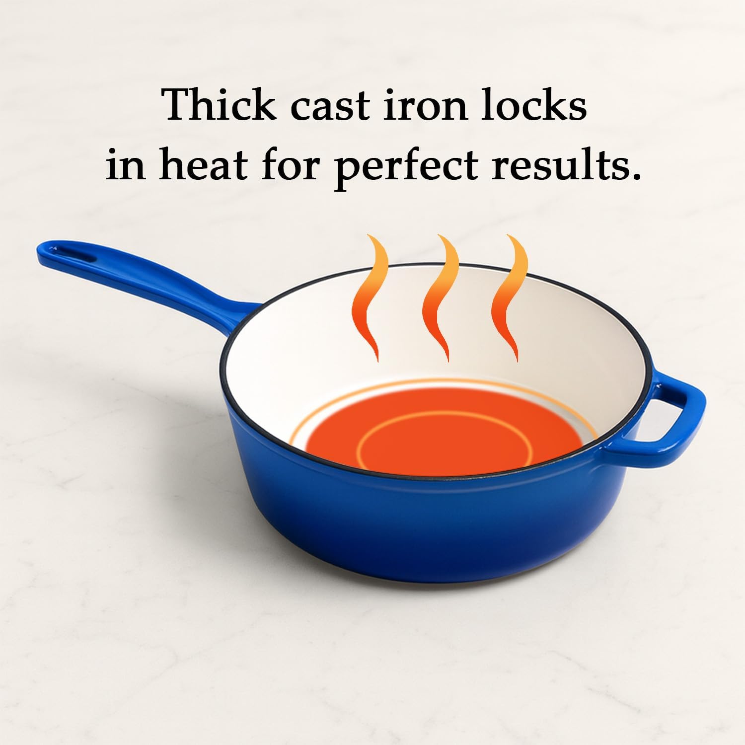 QuliMetal Nonstick Enameled Cast Iron Cookware Set, 4-Pcs Pots and Pans with Lid, Healthy Round Dutch Oven Pot for Sourdough Bread Baking, Oven Safe up to 500° F or on All Stovetop
